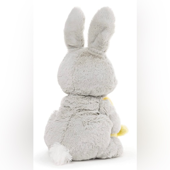 2 GUND Amazon Exclusive Easter Bunny with Basket, Gray, 10" - Picture 4 of 6